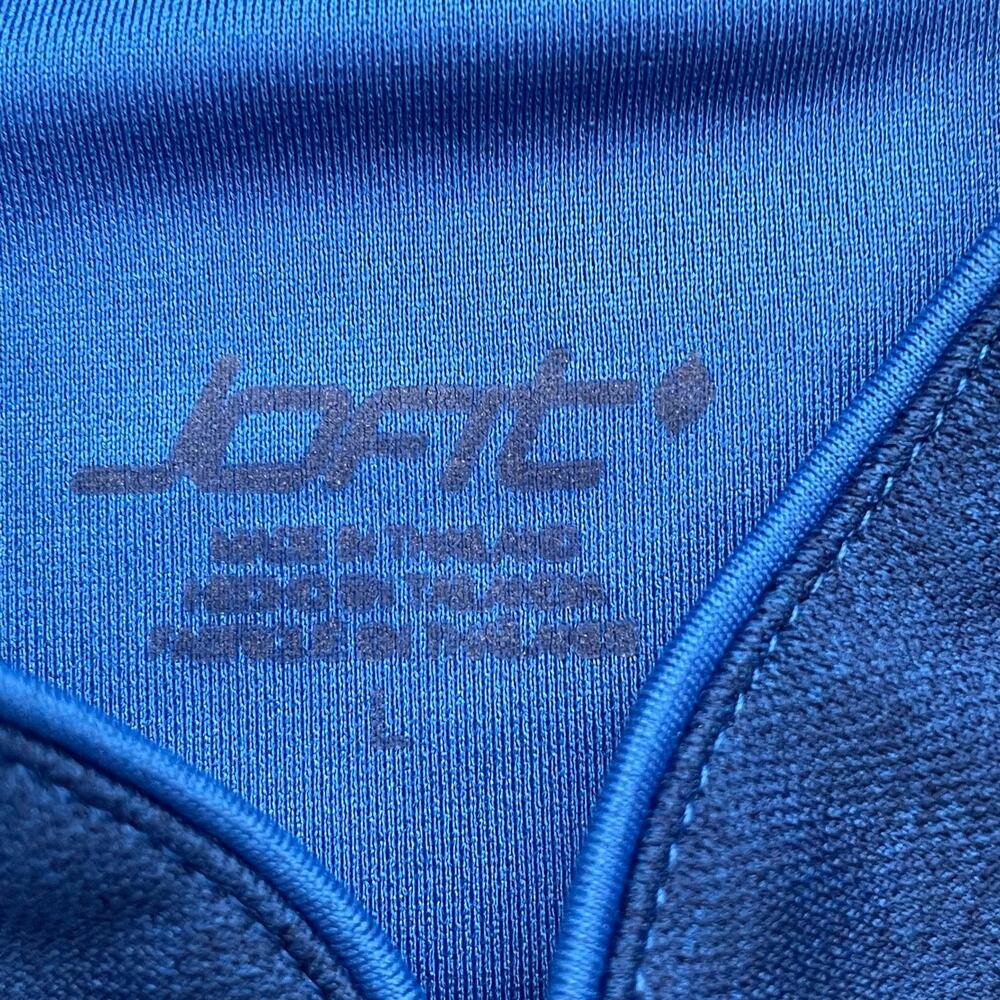 JoFit Golf Pullover Women Large Blue Quarter Zip Athletic Tennis Performance Top - Picture 2 of 11